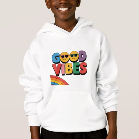 Good Vibes: Rainbow Edition Hoodie (Vorderseite)