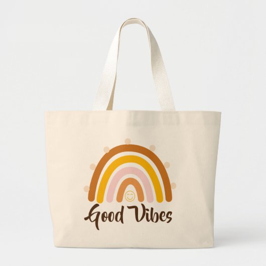 Good Vibes - Rainbow Good Vibes Jumbo Stoffbeutel (Vorne)