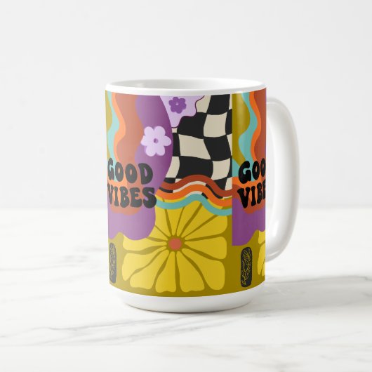 Good Vibes - Retro Days Kaffeetasse (VorderseiteRechts)