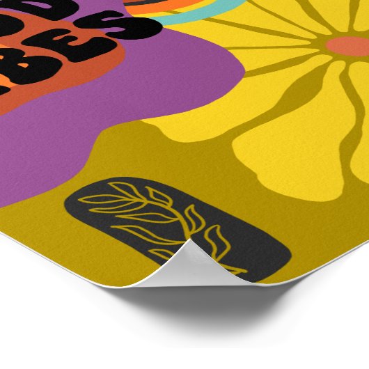 Good Vibes - Retro Days Poster (Ecke)