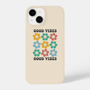 Good Vibes Retro farbenfrohe Daisy Blume iPhone 14 Hülle