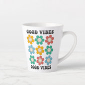 Good Vibes Retro farbenfrohe Daisy Blume Milchtasse (Rechts)