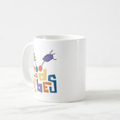 Good Vibes Retro Jazz Kaffeetasse (Vorderseite Links)