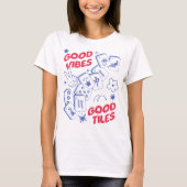 Good Vibes Retro Mahjong T-Shirt (Vorderseite)