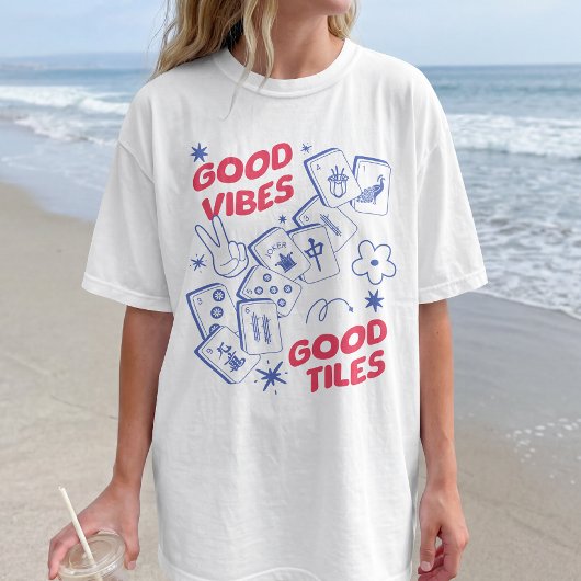 Good Vibes Retro Mahjong T-Shirt