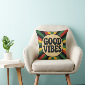 Good Vibes Retro Reggae Pillow Kissen (Stuhl )