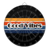 Good Vibes Retro Style Dartscheibe (vorne)