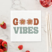 Good Vibes Serviette (Beispiel)