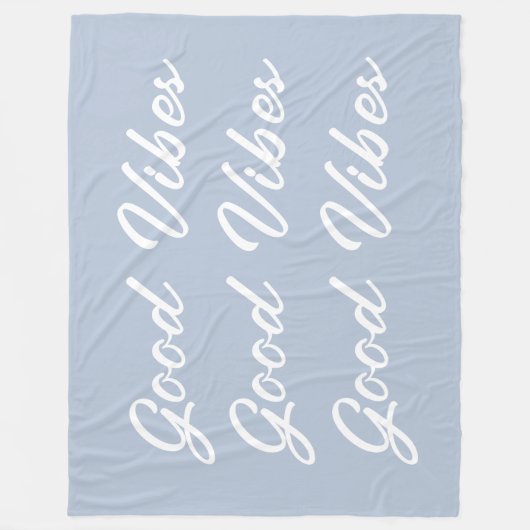 Good Vibes Sherpa Fleece Throw Blanket (Vorderseite)