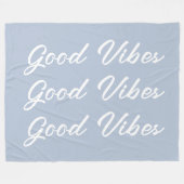 Good Vibes Sherpa Fleece Throw Blanket (Vorderseite (Horizontal))