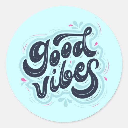 Good Vibes Sticker (Vorderseite)