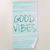 Good Vibes Strandtuch (Vorderseite)