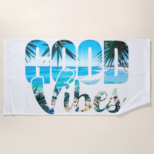Good Vibes Strandtuch (Vorderseite)