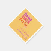 Good Vibes Summer 30. Geburtstag Party Serviette (Ecke)