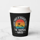 Good Vibes Summer Tropical Waves-64107 Pappbecher (Rückseite)