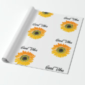 Good Vibes Sunflower Geschenkpapier (Ungerollt)