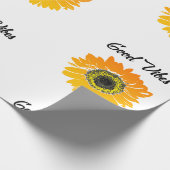 Good Vibes Sunflower Geschenkpapier (Ecke)