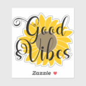 Good Vibes Sunflower Sticker (Blatt)