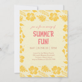 Good Vibes & Sunshine Summer Party Einladung