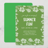 Good Vibes & Sunshine Summer Party Einladung (Vorne/Hinten)