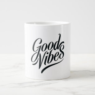 Good Vibes Tasse - Moderner Kalligrafiestil