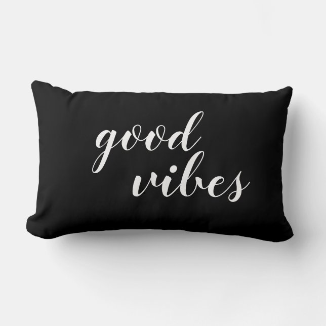 Good Vibes Throw Kissen (Vorderseite)