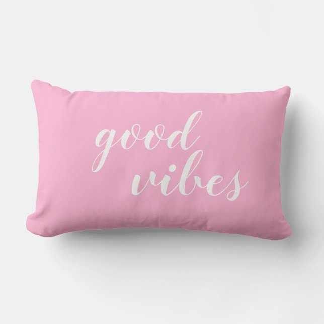 Good Vibes Throw Kissen (Vorderseite)