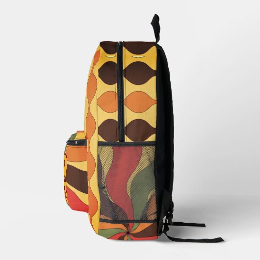 Good Vibes Throwback Retro Fun Bedruckter Rucksack (Rechts)