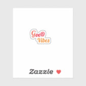 Good Vibes trendige Ästhetik Aufkleber (Blatt)