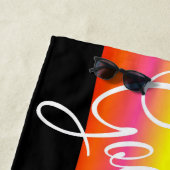 Good Vibes Tropical Sommerzeit Strandtuch (Beispiel)