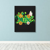 Good Vibes Typografy Leinwanddruck (Insitu (Holzboden))