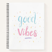 "Good Vibes" Uni Ruled Notebook Notizblock (Vorderseite)