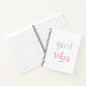 "Good Vibes" Uni Ruled Notebook Notizblock (Innenseite)