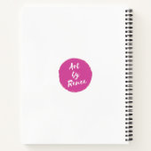 "Good Vibes" Uni Ruled Notebook Notizblock (Rückseite)