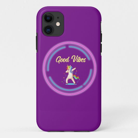 Good Vibes Unicorn Case-Mate iPhone Hülle (Rückseite)