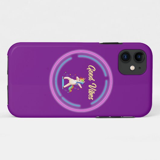 Good Vibes Unicorn Case-Mate iPhone Hülle (Rückseite (Horizontal))