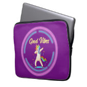 Good Vibes Unicorn Laptopschutzhülle (Vorderseite Links)