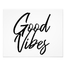 "Good Vibes Wall Art", Gerahmter Ausdruck "20"x16" Fotodruck