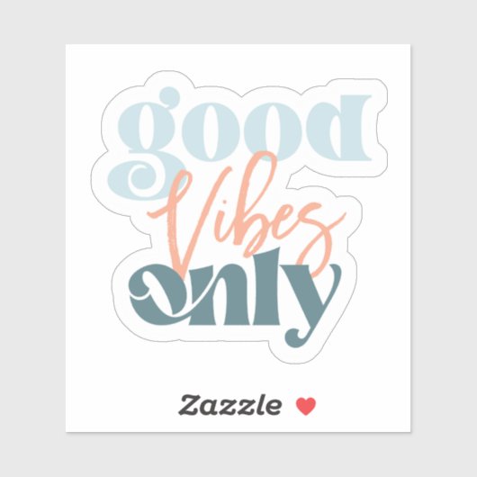 Good Vibes Waterproof Aufkleber (Blatt)