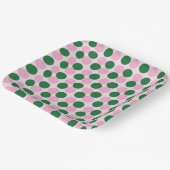 Good Witch Bad Witch - Rosa und Grün zum Geburtsta Pappteller (Gewinkelt)