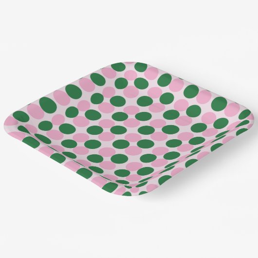 Good Witch Bad Witch - Rosa und Grün zum Geburtsta Pappteller (Gewinkelt)