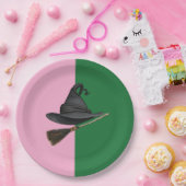 Good Witch Bad Witch - Rosa und Grün zum Geburtsta Pappteller (Party)