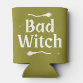 Good Witch Bad Witch Trendy Typografie Halloween Dosenkühler (Rückseite)