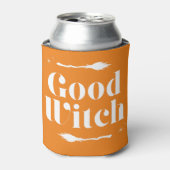 Good Witch Bad Witch Trendy Typografie Halloween Dosenkühler (Kanne Vorderseite)
