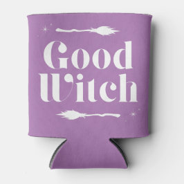 Good Witch Bad Witch Trendy Typografie Halloween Dosenkühler