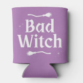 Good Witch Bad Witch Trendy Typografie Halloween Dosenkühler (Rückseite)