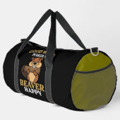 Good Wood Makes a Beaver Happy Duffle Bag (Rechte Ecke)