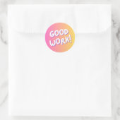 “Good Work!” Colorful Encouragement Sticker (Tasche)