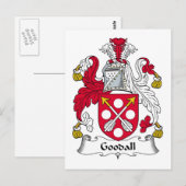 Goodall Familienwappen Postkarte (Vorne/Hinten)