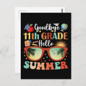 Goodbye 11th Grade Hello Summer Abschluss Postkarte (Vorne/Hinten)